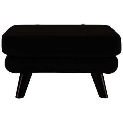 G Plan Vintage The Fifty Three Leather Footstool Capri Black G Plan Vintage The Fifty Three Leather Footstool Capri Black
